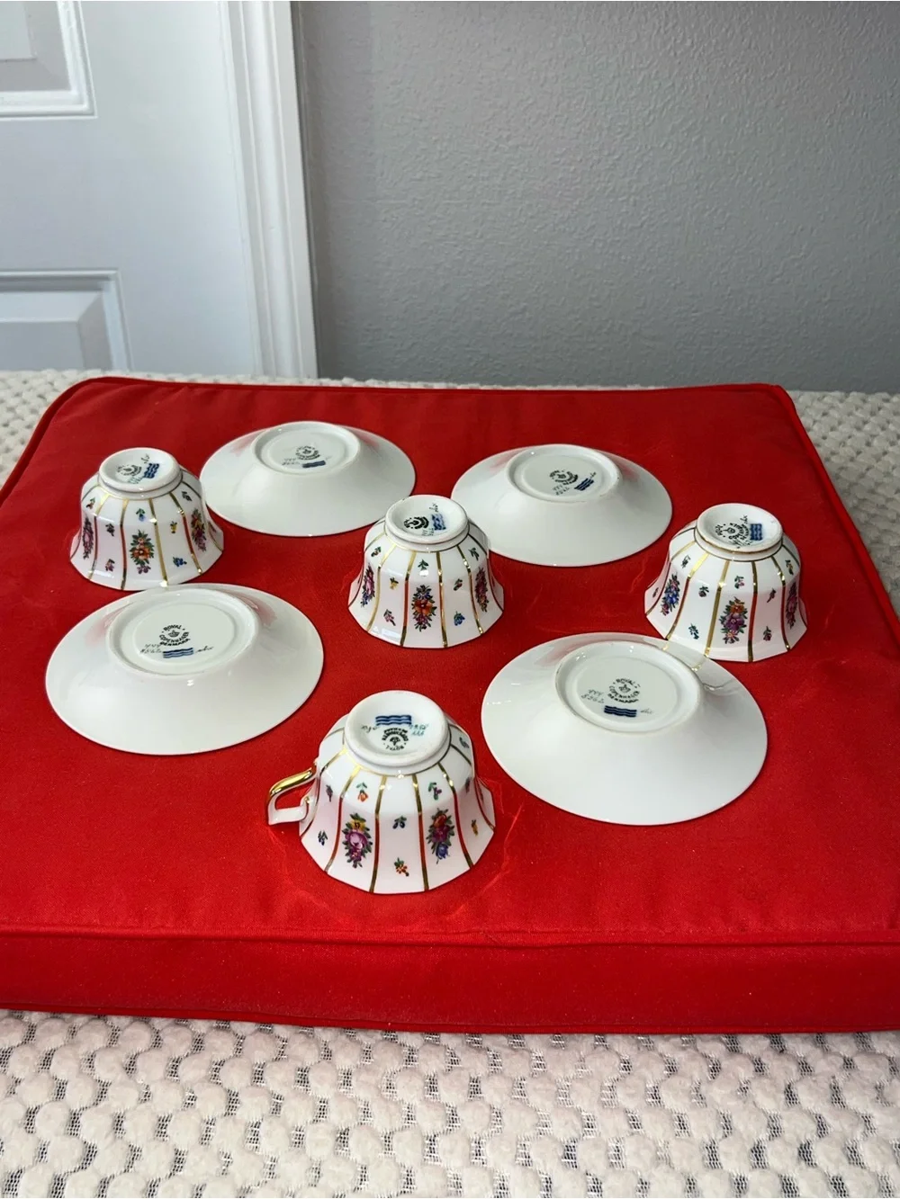 vintage cup and saucer set in this specific Royal Copenhagen 